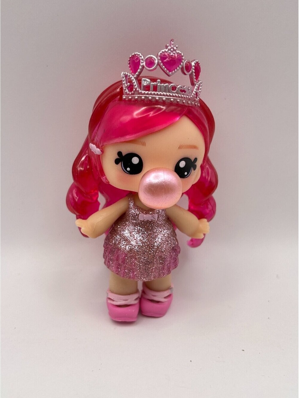 Moose Toys Mini Doll Figure Kindi Kids Minis Tiara Sparkles Pink Glitter